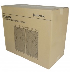 CX-8086B Caja acústica pasiva 6.5" 80W RMS - Color negro
