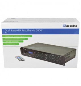 A4 Amplificador multicanal profesional 4 x 200W RMS