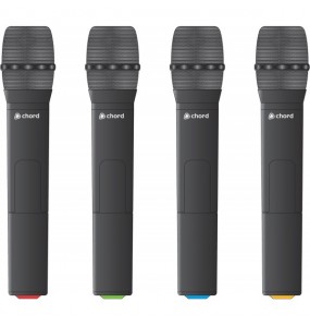 NU4-H Sistema inalámbrico UHF de 4 Canales con micros de mano