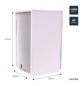 CS-810W Caja acústica pasiva 8" - Color blanco