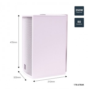 CS-1035W Caja acústica pasivas 10" - Color blanco
