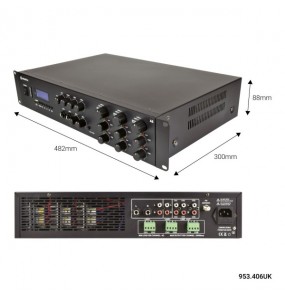 A6 Amplificador multicanal profesional 6 x 200W RMS