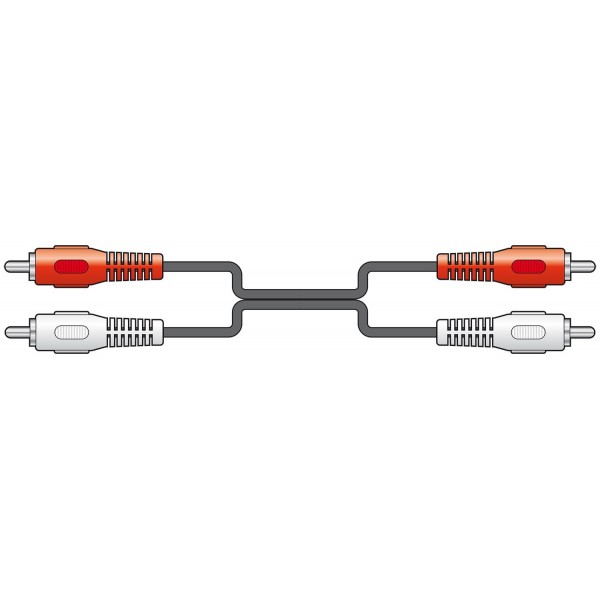 Cable 2 RCA Macho - 2 RCA Macho 5.0 metros
