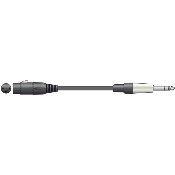 Cable XLR Hembra - Jack 6.3mm Stereo 3.0 metros