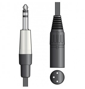 Cable XLR Macho - Jack 6.3mm Stereo 12.0 metros