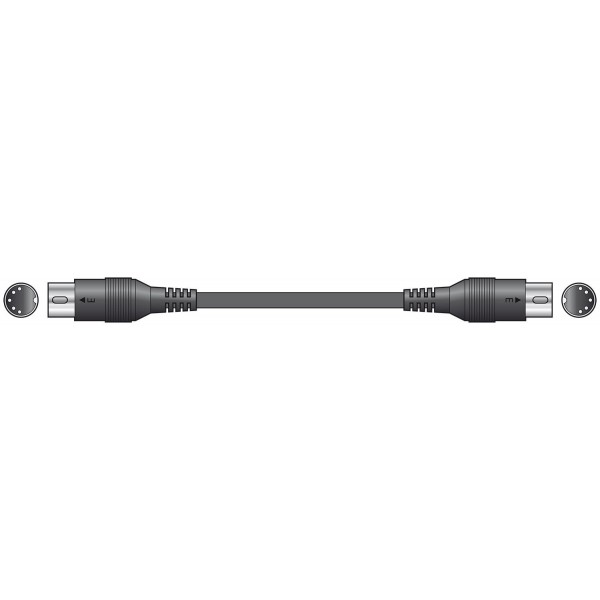 Cable MIDI con DIN 180º de 5 PINES 6.0 metros