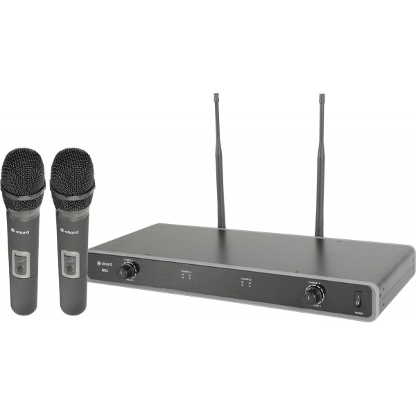 NU2-H Sistema inalámbrico UHF con 2 micros de mano 863.8MHz + 864.8MHz
