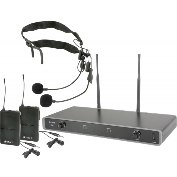 NU2-N Sistema inalámbrico UHF con 2 transmisores de petaca 863.8MHz + 864.3MHz