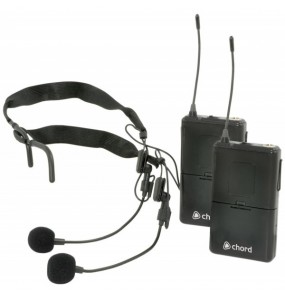 NU2-N Sistema inalámbrico UHF con 2 transmisores de petaca 863.8MHz + 864.3MHz