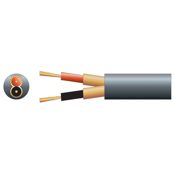 Cable coaxial para micrófono  6.5mmØ (Bobina 100m)