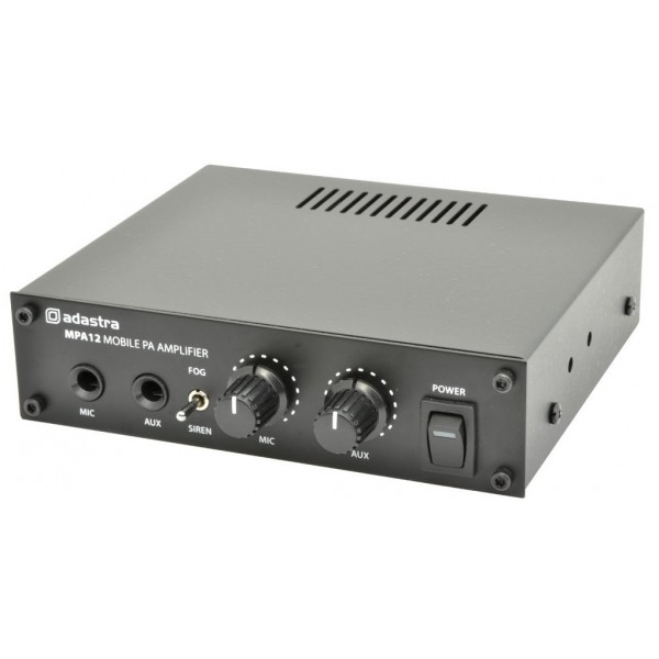 MPA-12 Amplificador para vehículo de 2 canales y función sirena