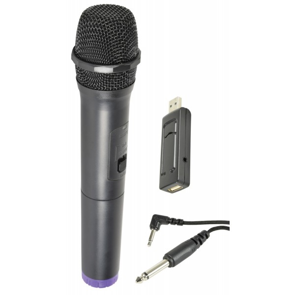 U-MIC Micrófono Inalámbrico UHF de mano alimentado por USB Frecuencia: 864.8MHz