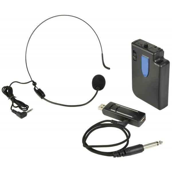 UMIC-N Micrófono Inalámbrico UHF de diadema alimentado por USB Frecuencia: 864.8MHz
