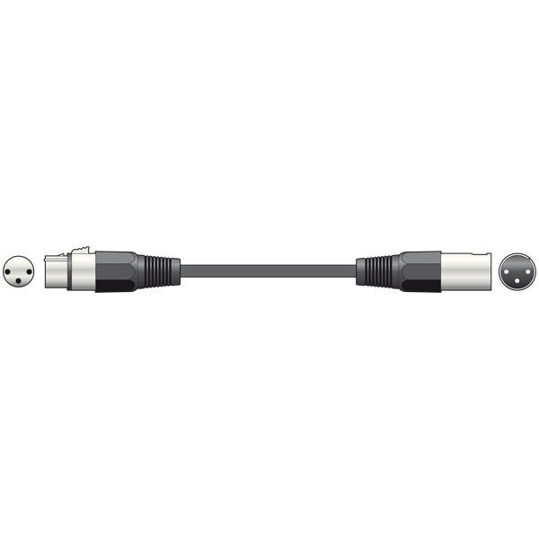 Cable XLR Hembra - XLR Macho 1.5 metros