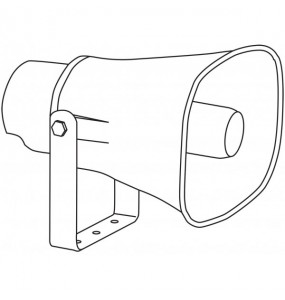 Bocina Rectangular Línea 100V 30W RMS