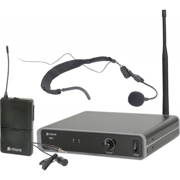 NU1-N Sistema inalámbrico UHF con transmisor de petaca 863.1MHz
