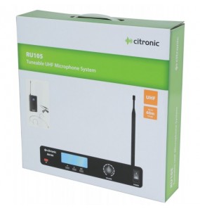 RU105-N Sistema inalámbrico UHF sintonizable PLL con transmisor de petaca