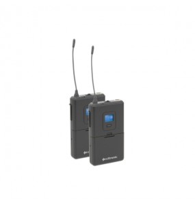 RU210-N Sistema inalámbrico UHF sintonizable con 2 transmisores de petaca